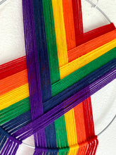 Load image into Gallery viewer, Pride Macramé Heart Weave Wall Hangings. Multiple Designs Available. FREE SHIPPING!!