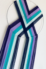 Load image into Gallery viewer, Ready to Ship SALE! "Goosey's Mermaid" macramé heart weave wall hanging