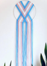 Load image into Gallery viewer, Pride Macramé Heart Weave Wall Hangings. Multiple Designs Available. FREE SHIPPING!!