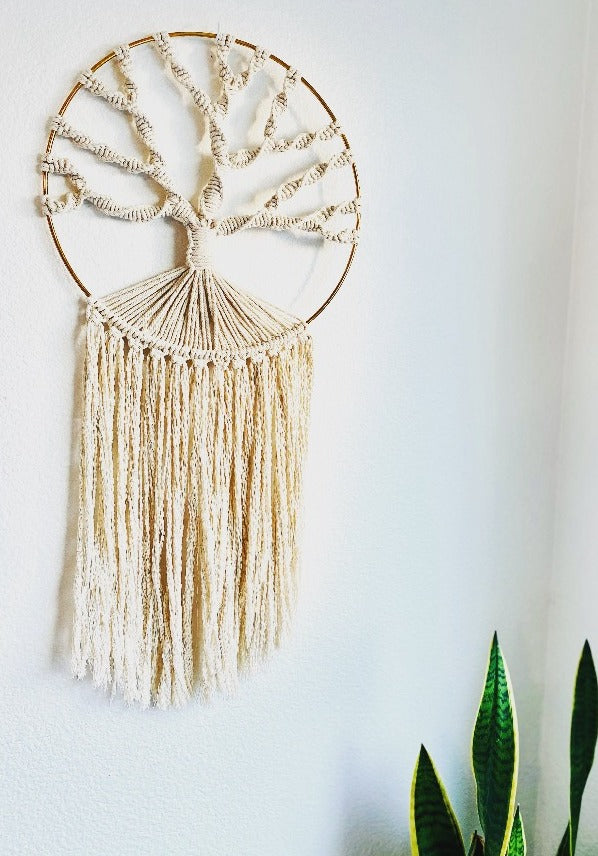 Tree of Life Wall Hanging Macrame Kit - Needlework Projects, Tools