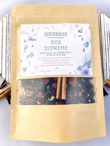 DIY Organic Elderberry Syrup Kits with Compostable Brewing Bag! 7 varieties to choose from!